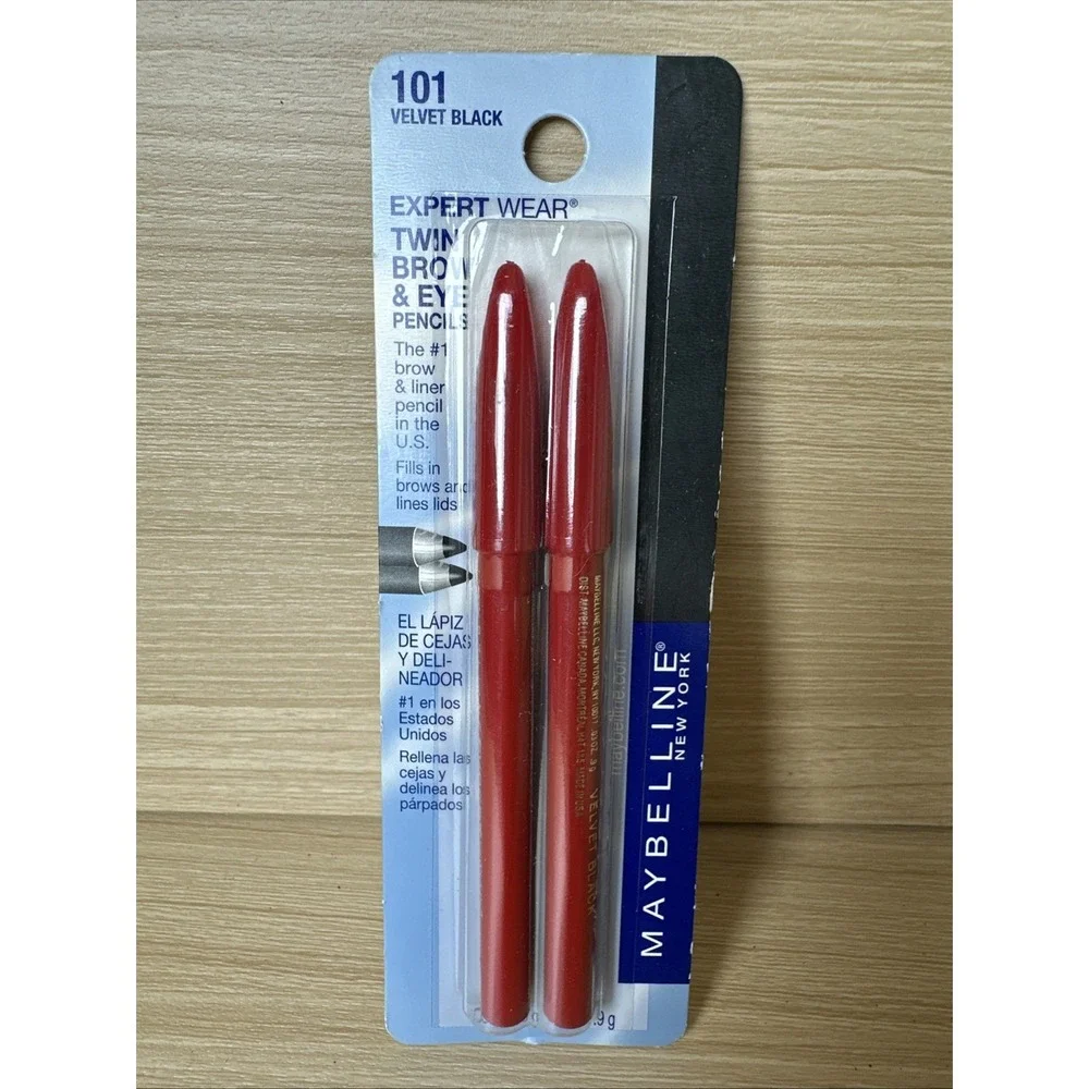 Maybelline Expert Wear Twin Brow & Eye Pencils Velvet Black 101